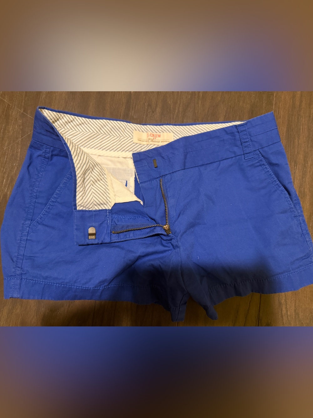 J. Crew Women's Royal Blue Chino Bermuda Shorts